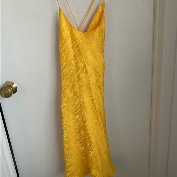The Line by K Dresses & Skirts - The Line by K - Flynn dress yellow crinkle NWT